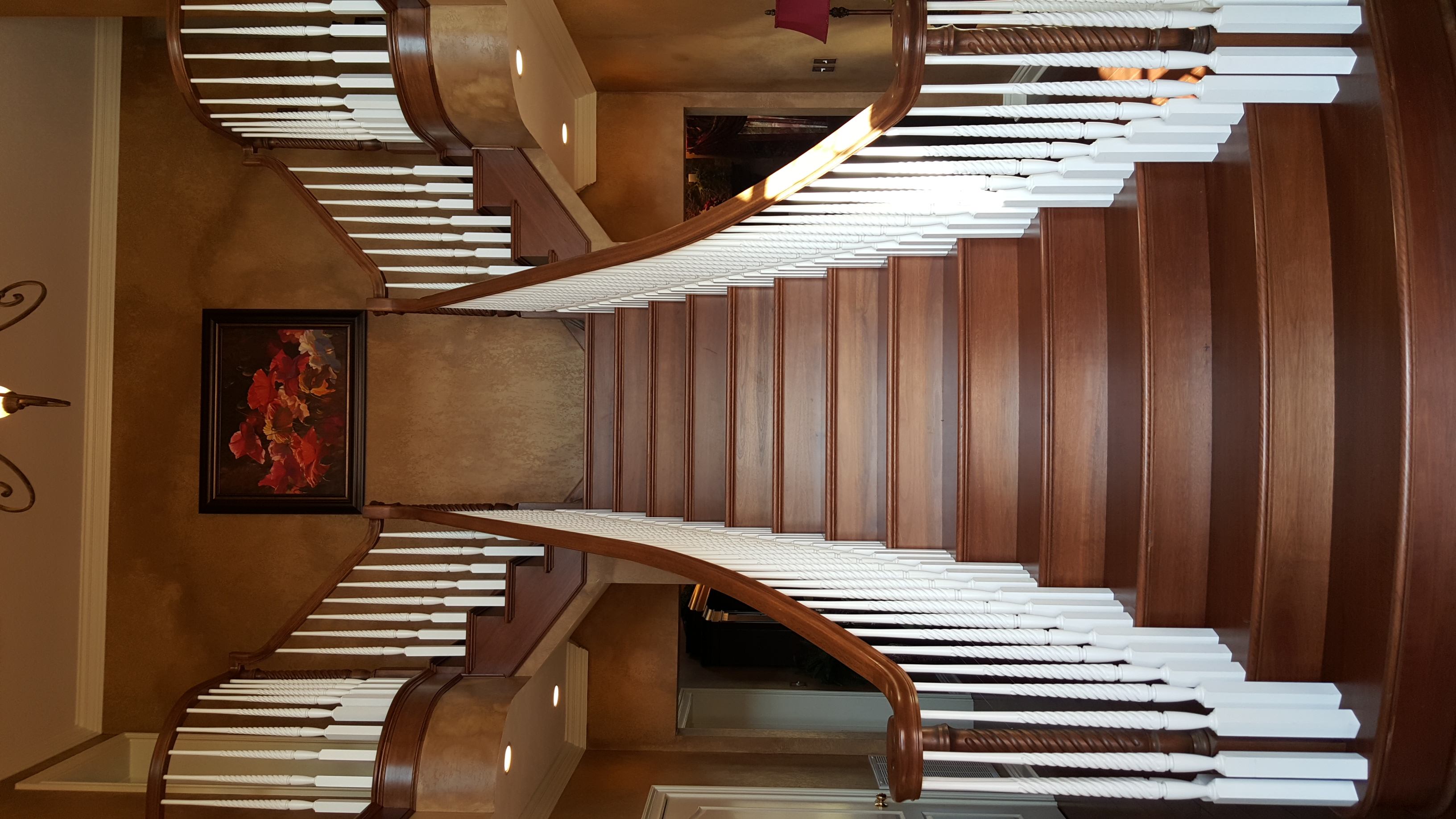 Fairview Home Staircase Lewisburg WV Homes for Sale Rebecca Gaujot