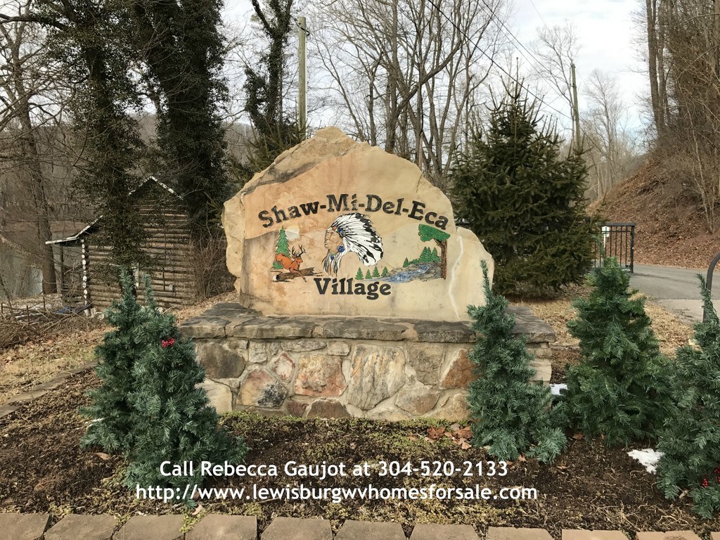 Waterfront property for sale, log cabin on 3.6 acres Lewisburg WV Homes for Sale Rebecca