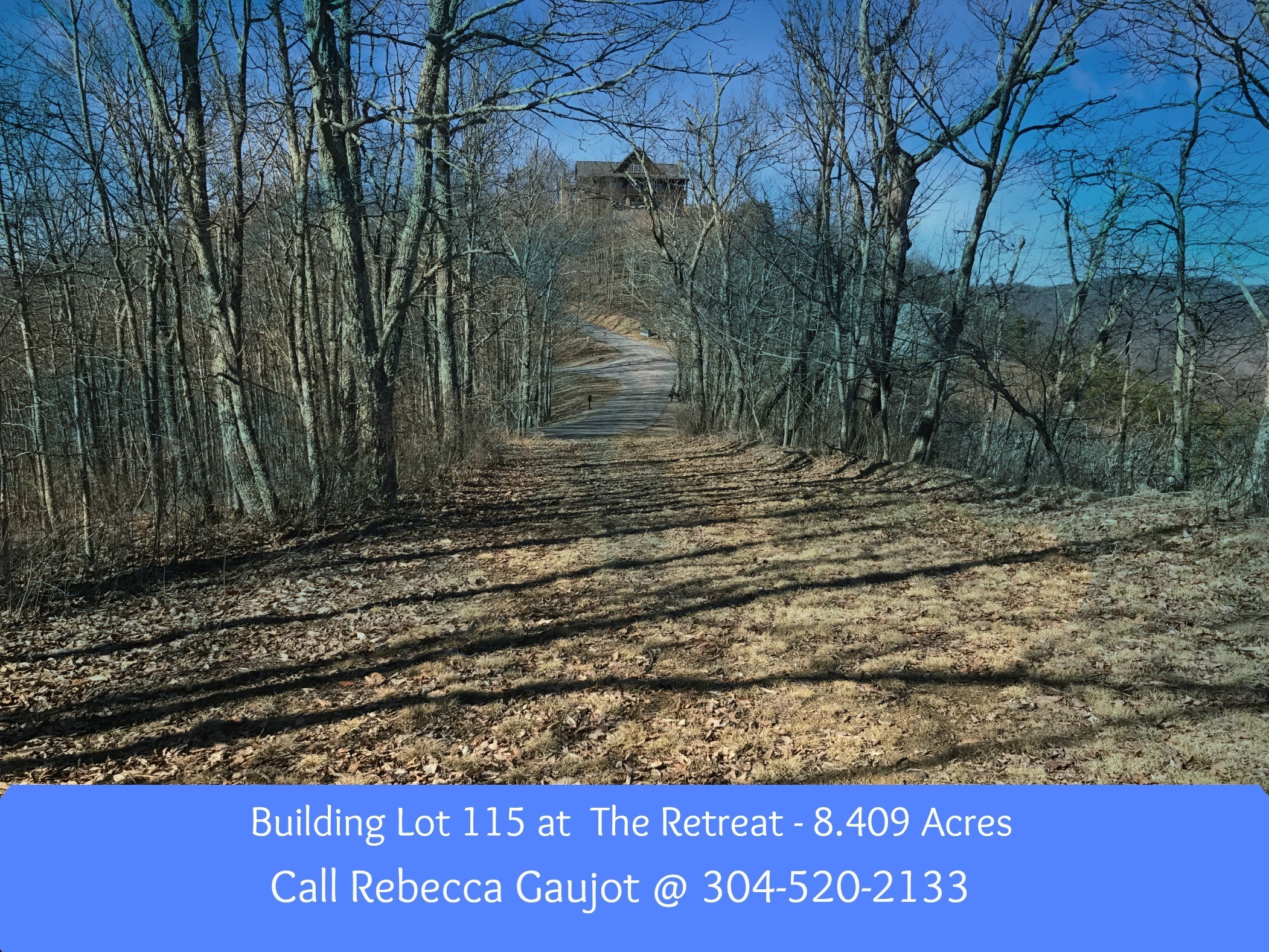 Bldg Lot 115 at the Retreat, 8+ acres with amazing panoramic views