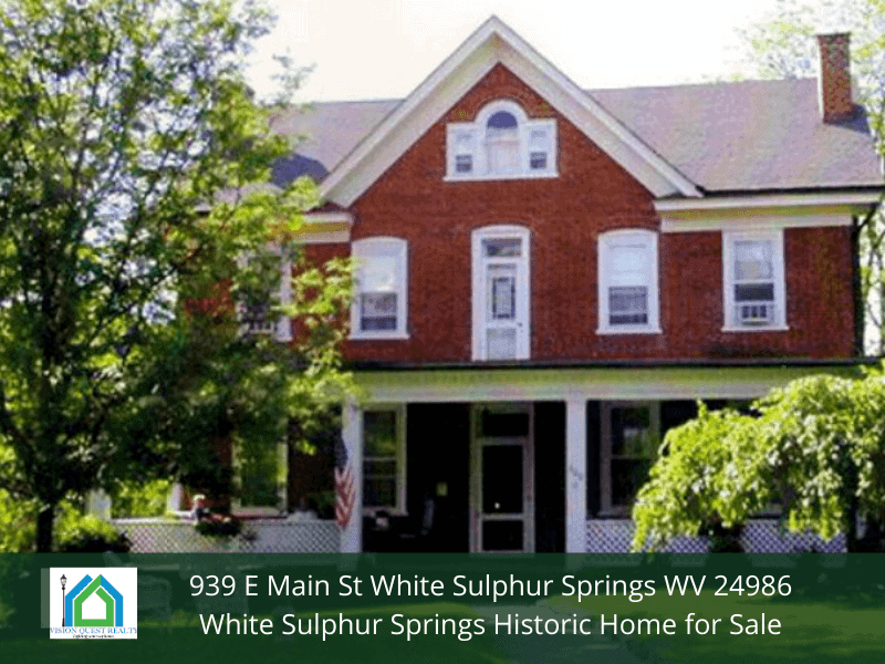 Historic Homes for Sale in White Sulphur Springs WV - Fall in love with this beautifully maintained historic estate for sale in White Sulphur Springs WV.
