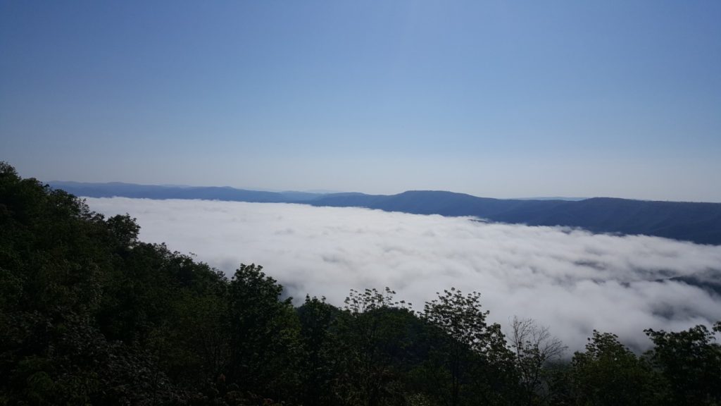 Clouds at top of Retreat